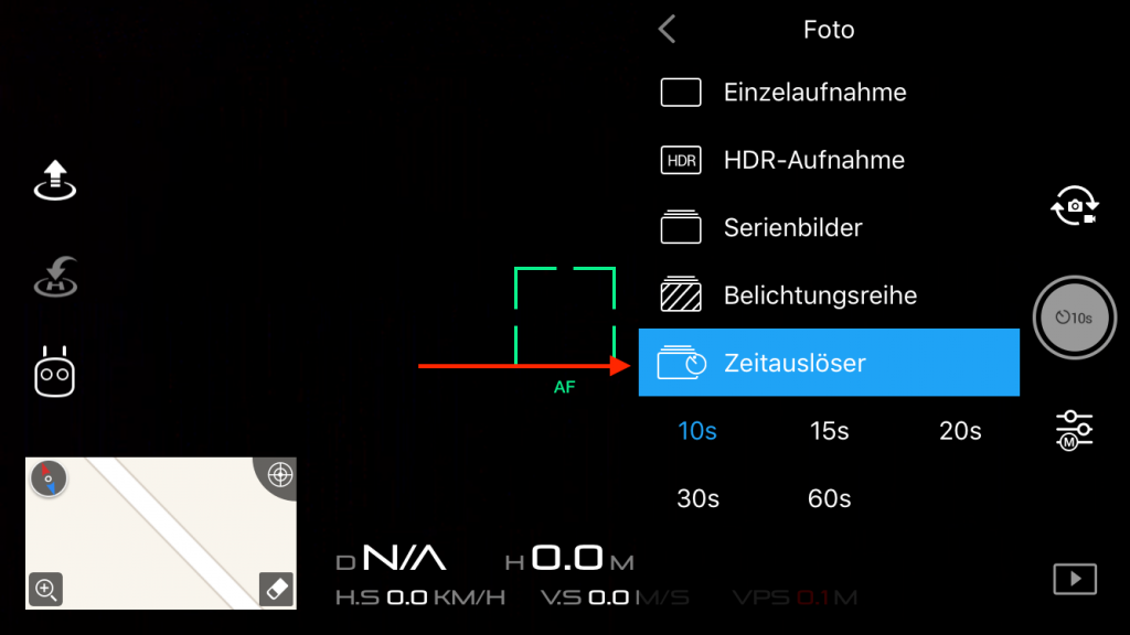 DJI Go 4 Screenshot Intervalmode