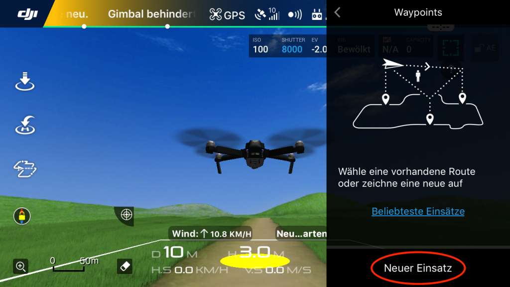 DJI Go 4 Screenshot Waypoints